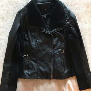 Black moto jacket stretchy